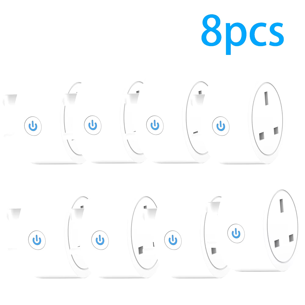Wifi Smart Plug Sockets 16A EU Plug Tuya Smart Life APP Work with Alexa Google Home Smart-Home Automation EU UK Plug Yandex