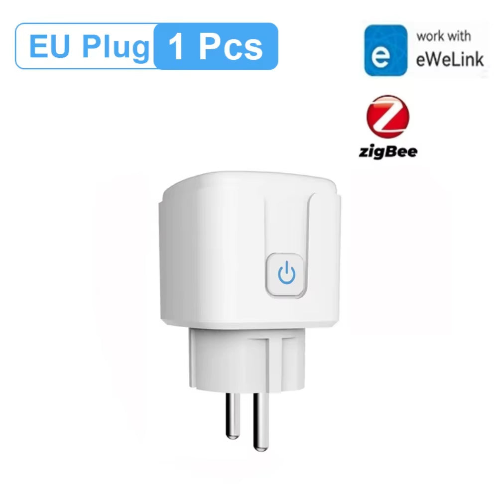 Wifi Smart Plug Sockets 16A EU Plug Tuya Smart Life APP Work with Alexa Google Home Smart-Home Automation EU UK Plug Yandex